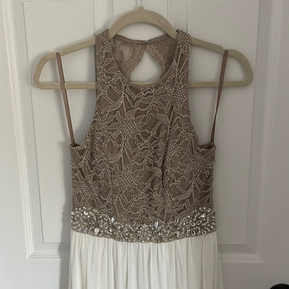 Full Length White Prom Dress